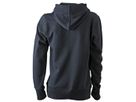 JN Ladies Hooded Sweat JN051 80%BW/20%PES, black, Größe XL