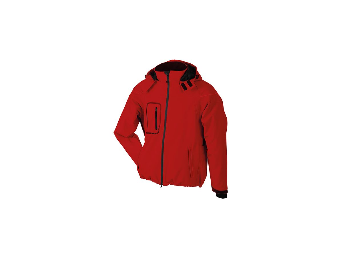 JN1000 Mens Winter Softshell Jacket Fb. red Gr. L