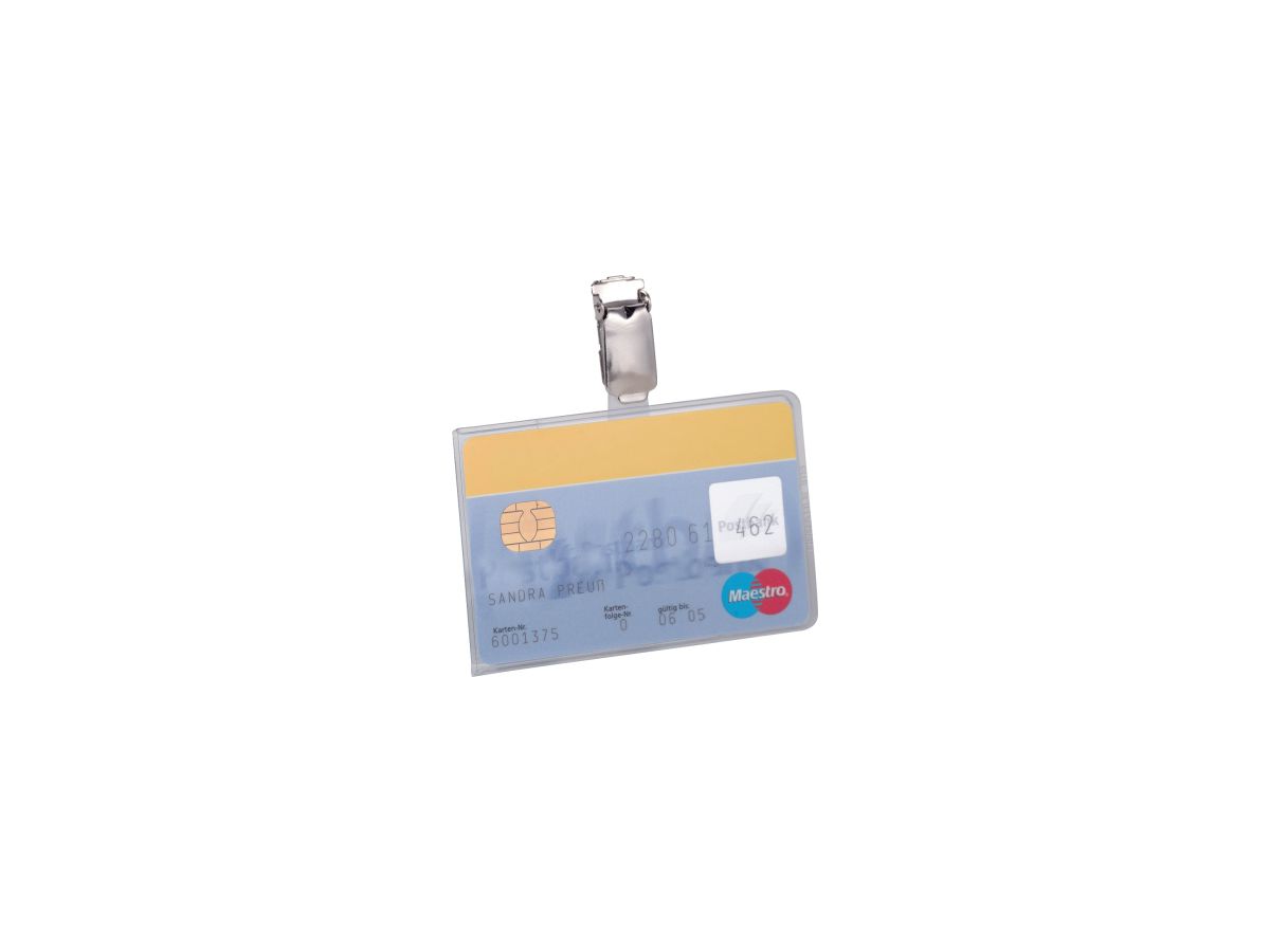 DURABLE Namensschild 811319 90x54mm PVC tr 25 St./Pack.