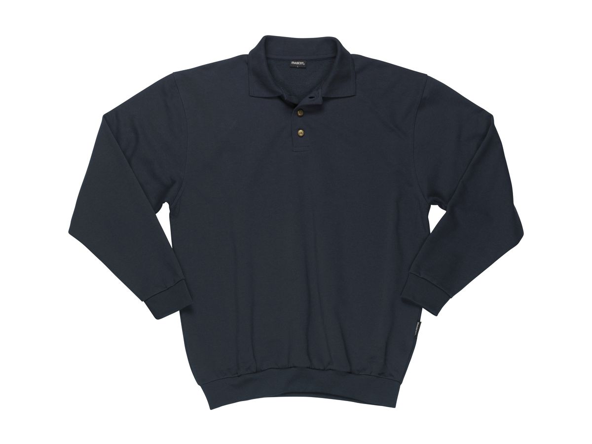 MASCOT Polo-Sweatshirt TRINIDAD Crossover,schwarzblau,Gr. 4XL