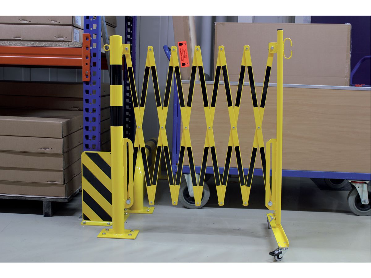 Sperrfosten D60mm gelb-schwarz dübeln