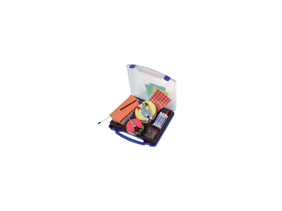 Franken Moderationskoffer Mini UMK 34,5x6x31cm 1.100Teile bl/tr