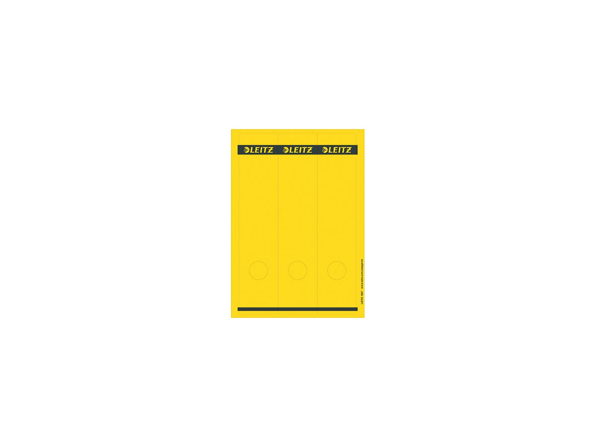 Leitz Ordneretikett 16870015 lang/breit Papier gelb 75 St./Pack.