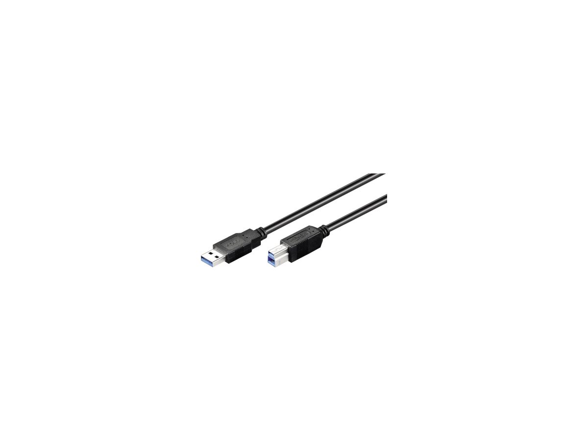 Goobay USB Kabel 93654 USB 3.0 3m A/B-Stecker schwarz