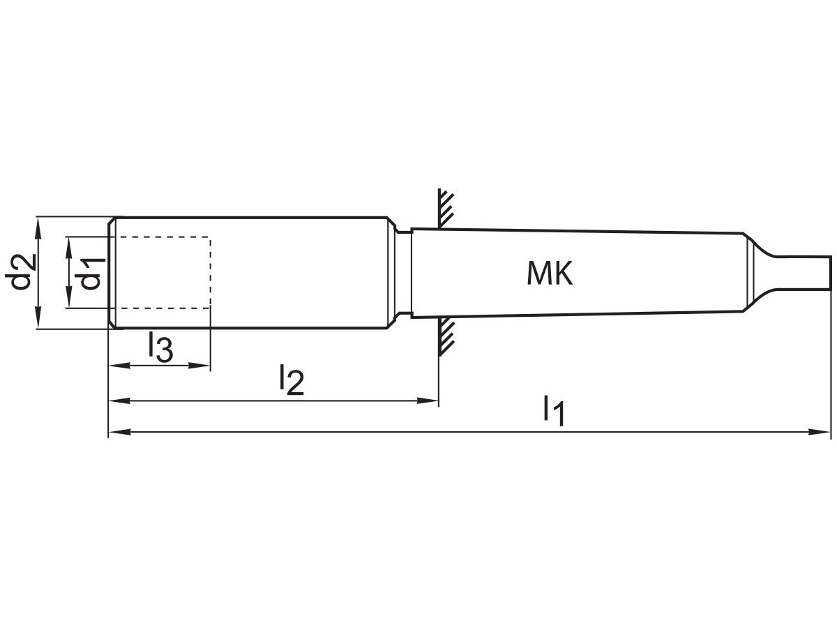 Kombi - Zapfensenkerhalter HSS Größe 2 MK 2 GFS