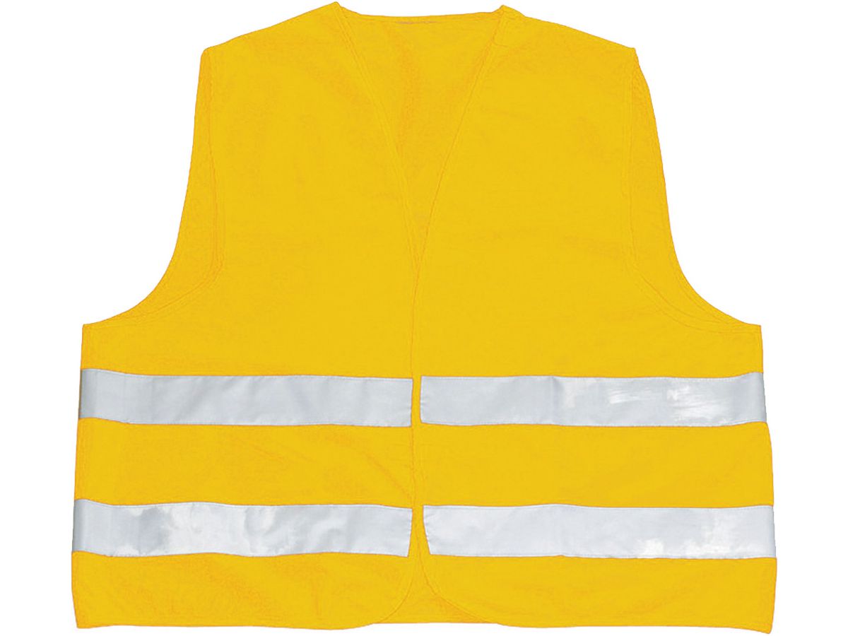 Warnweste Rückendruck "Besucher", gelb