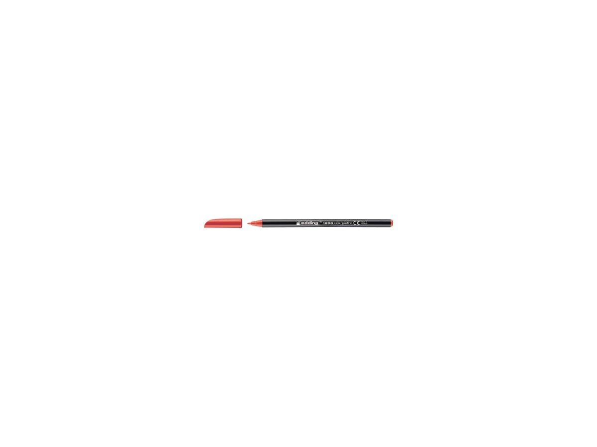 edding Faserschreiber 1200 color pen 4-1200002 0,5-1mm rot