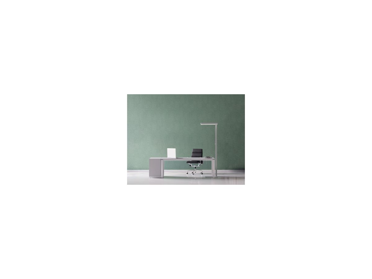 MAUL Standleuchte MAULjaval 141460 LED dimmbar 80W silber