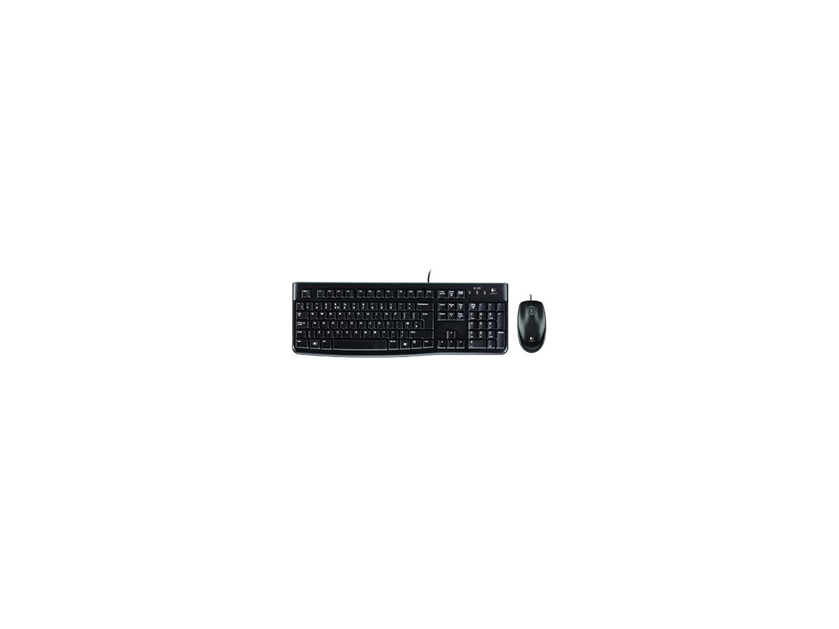 Logitech Tastatur-Maus-Set MK120 920-002540 corded schwarz