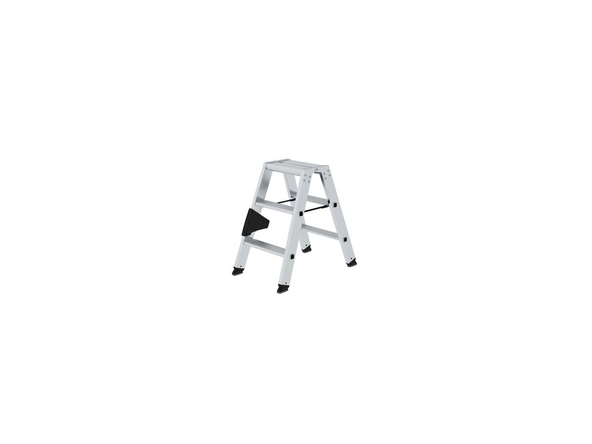 MUNK Aluminium-Stufen-Stehleiter Beidseitig 2x3 Stufen 40206