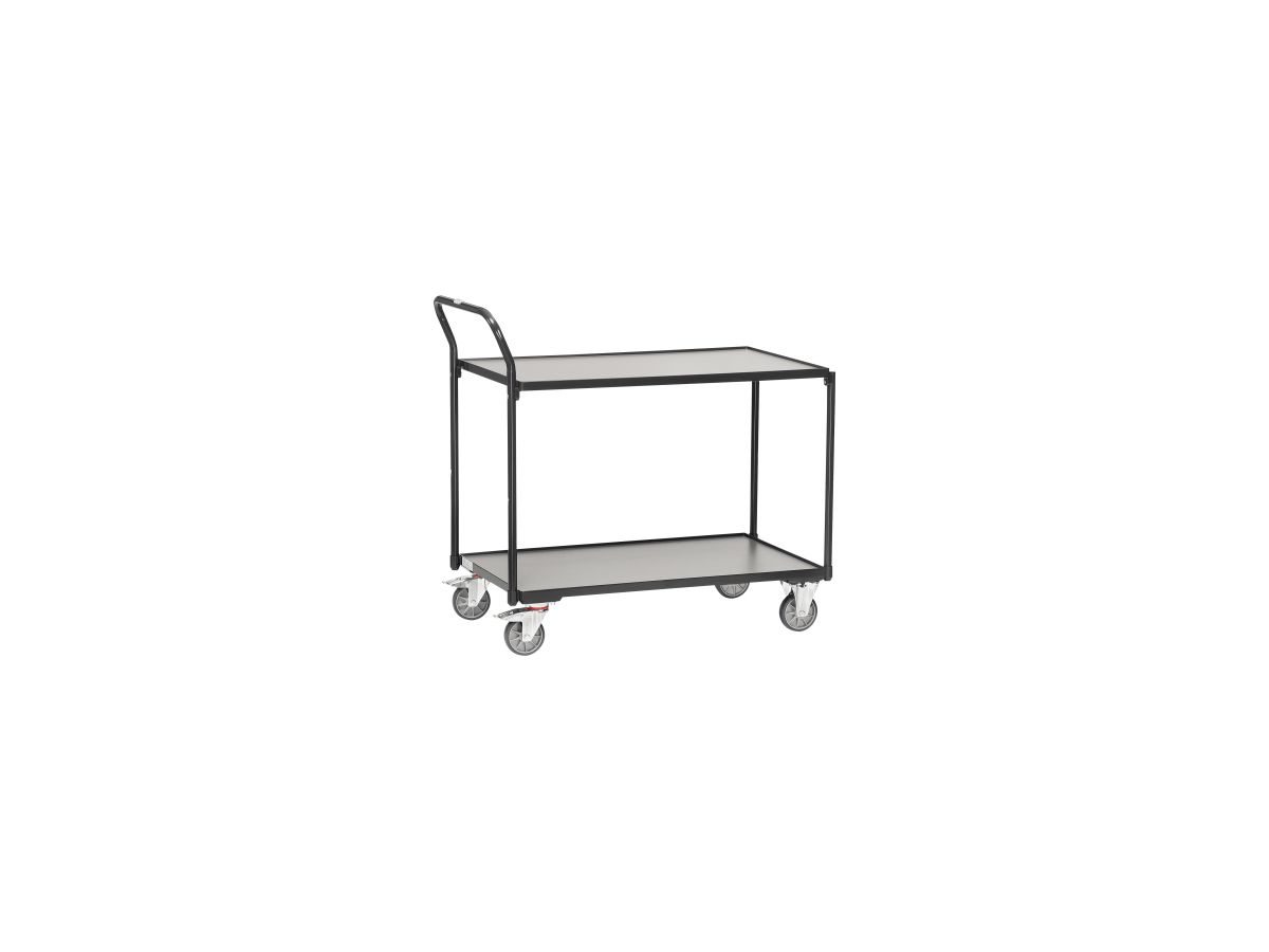FETRA Tischwagen RAL 7016 2740, Ladefläche 850 x 500 mm