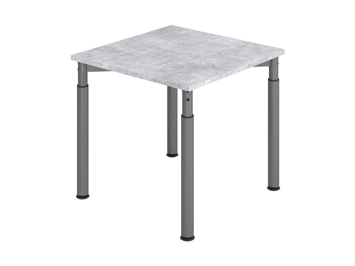 Schreibtisch 4-Fuß 800x800 mm Beton