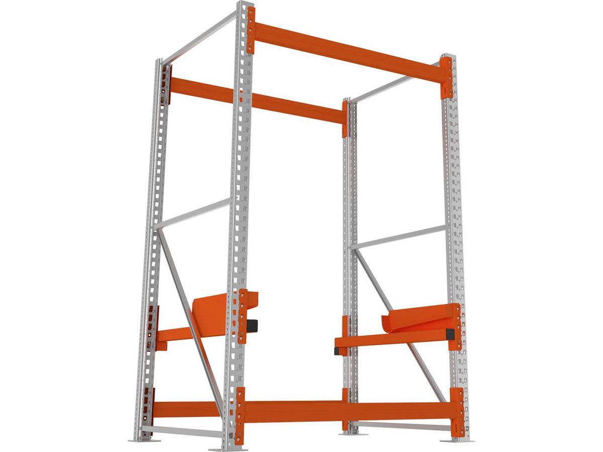 META Kabeltrommelregal Feldlast 4000kg Grundfeld Verzinkt B1300Xt1100Xh2200 mm