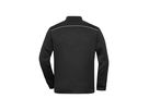 JN Herren Strickfleece-Jacke JN898 black/black, Größe 6XL
