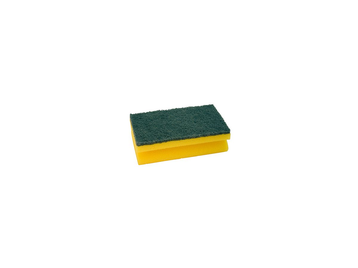 Schwamm 15x9cm Griffleiste gelb/grün