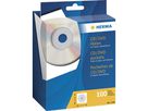 HERMA CD/DVD Hülle 1140 12,4x12,4cm weiß 100 St./Pack.