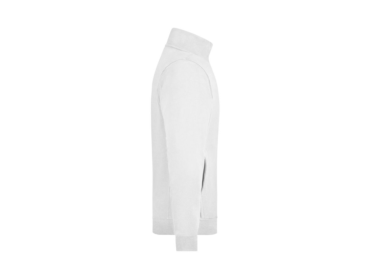 JN Sweat Jacket JN058 100%BW, white, Größe 3XL