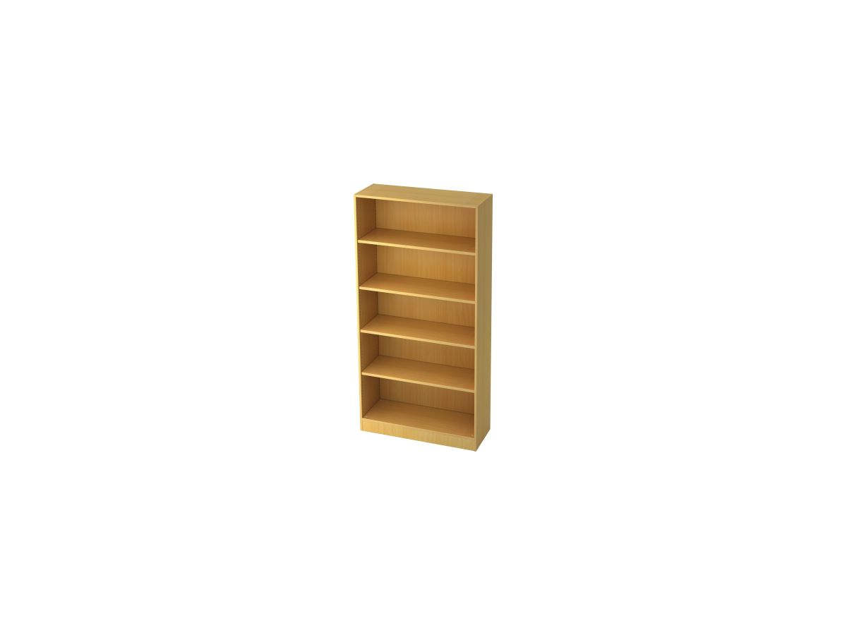 HAMMERBACHER Regal mit 4 Fachböden 406x400x1270mm, Nussbaum