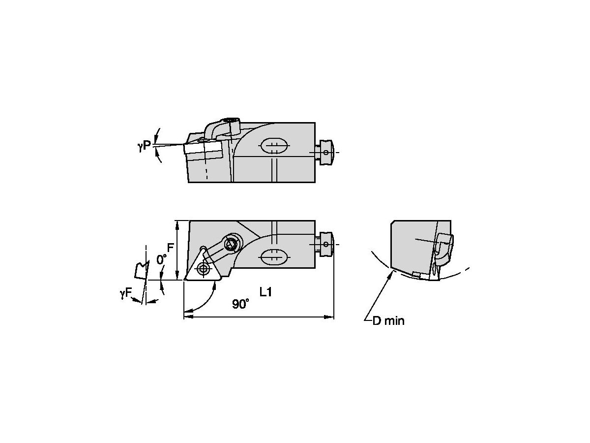 KENNAMETAL MTGNR12CA16 M KURZKLEMMHALTER