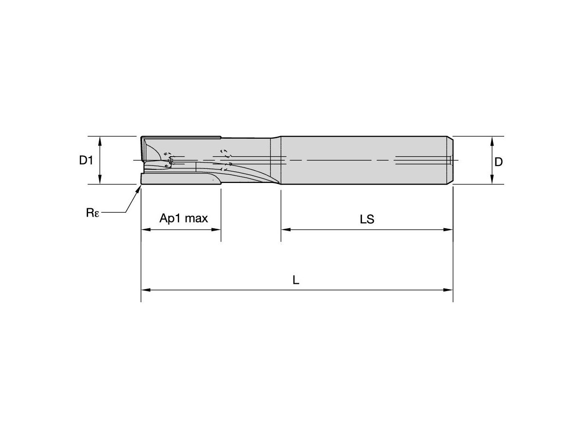KENNAMETAL ALCC2RA0313N063HAR010IKD1410 ENDMILL PCD 5/16X5/16X5/8X2 1/2 R.01