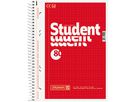 BRUNNEN Collegeblock 1067952 A5 kariert 80Bl rot