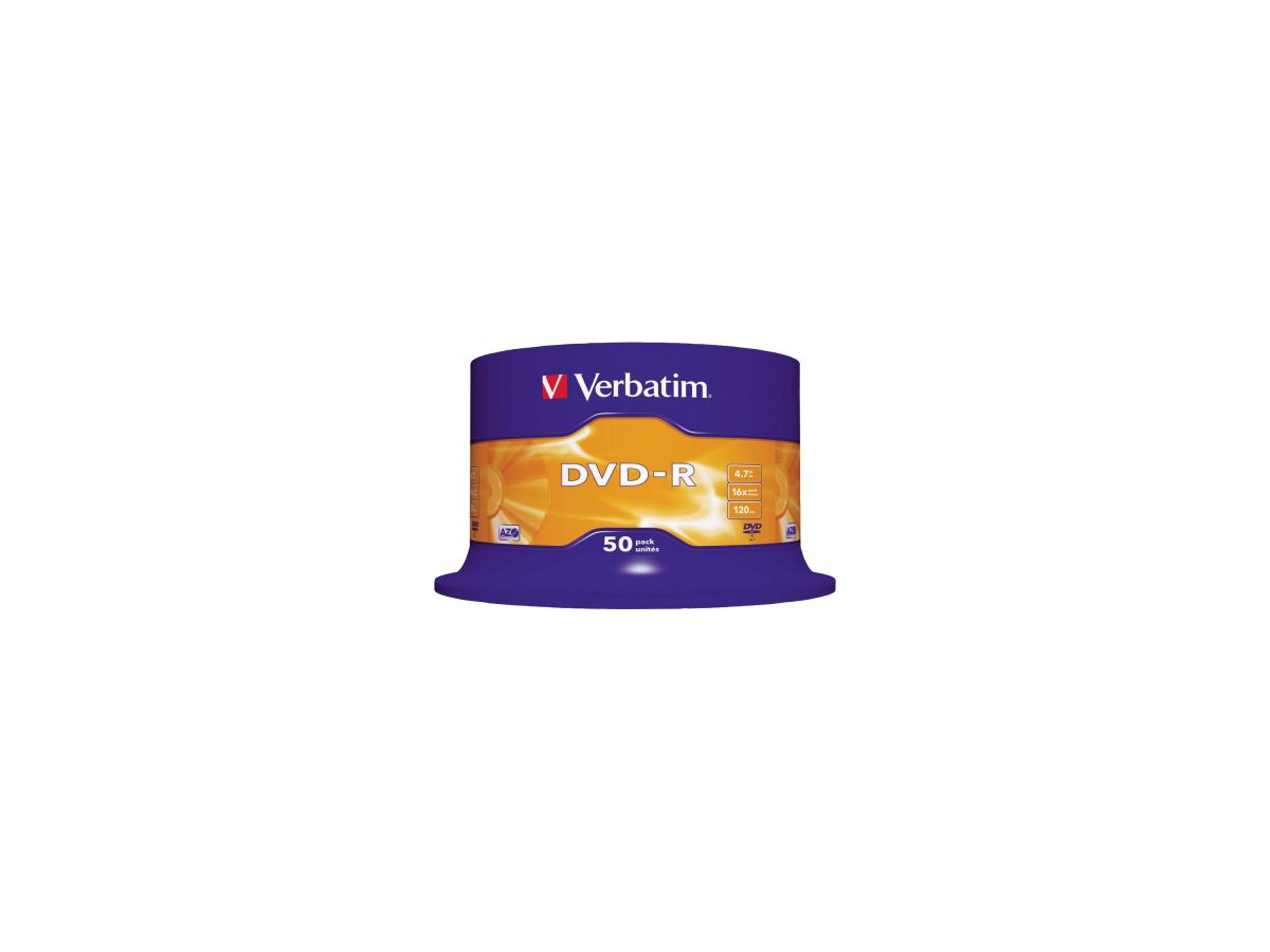 Verbatim DVD-R 43548 16x 4,7GB 120Min. Spindel  50 St./Pack.