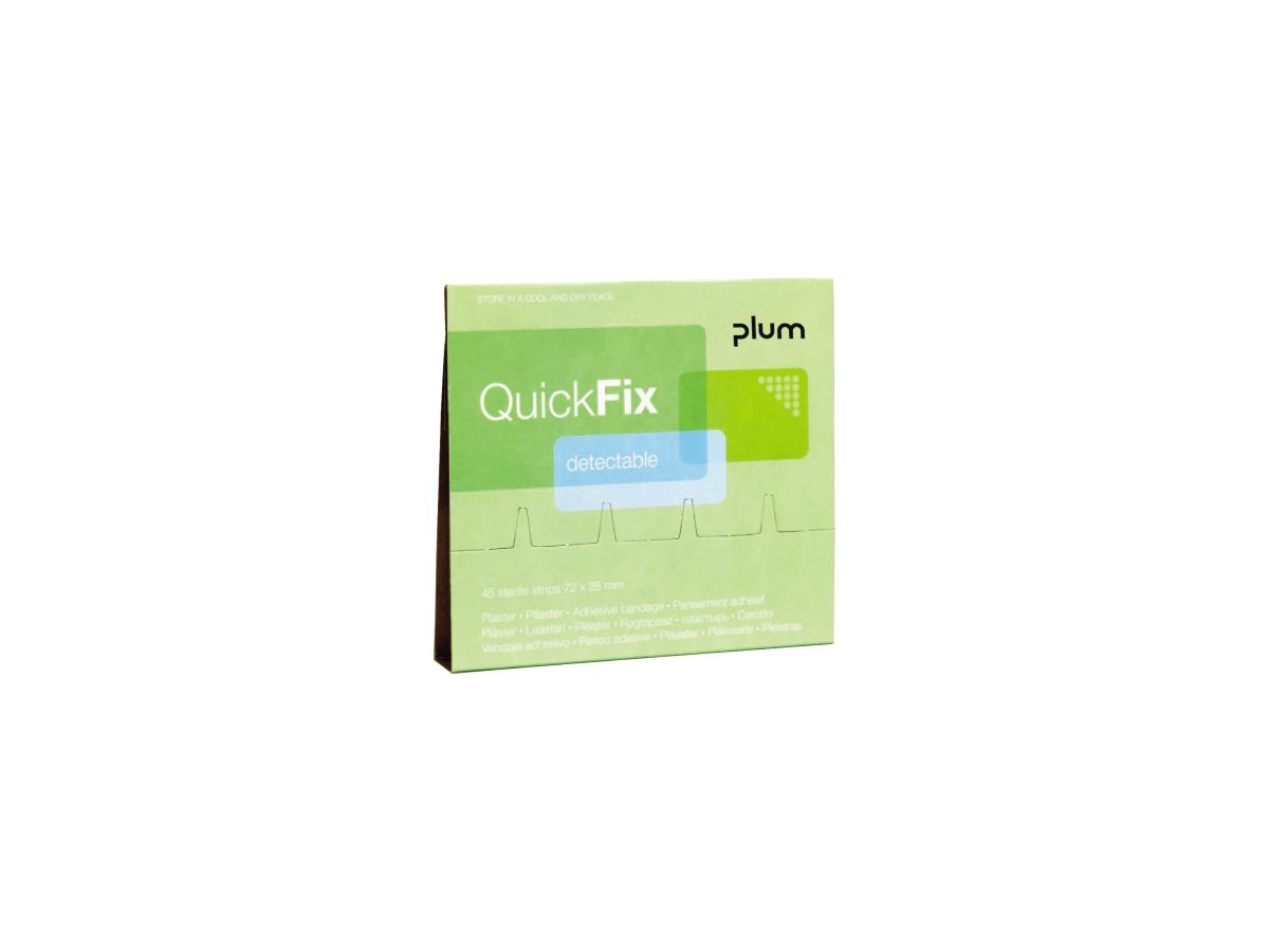 PLUM QUICKFIX Nachfüllpackung 45 Pflaster, detectable