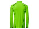 JN Men's Sports Shirt Longsleeve JN498 bright-green/black, Größe M