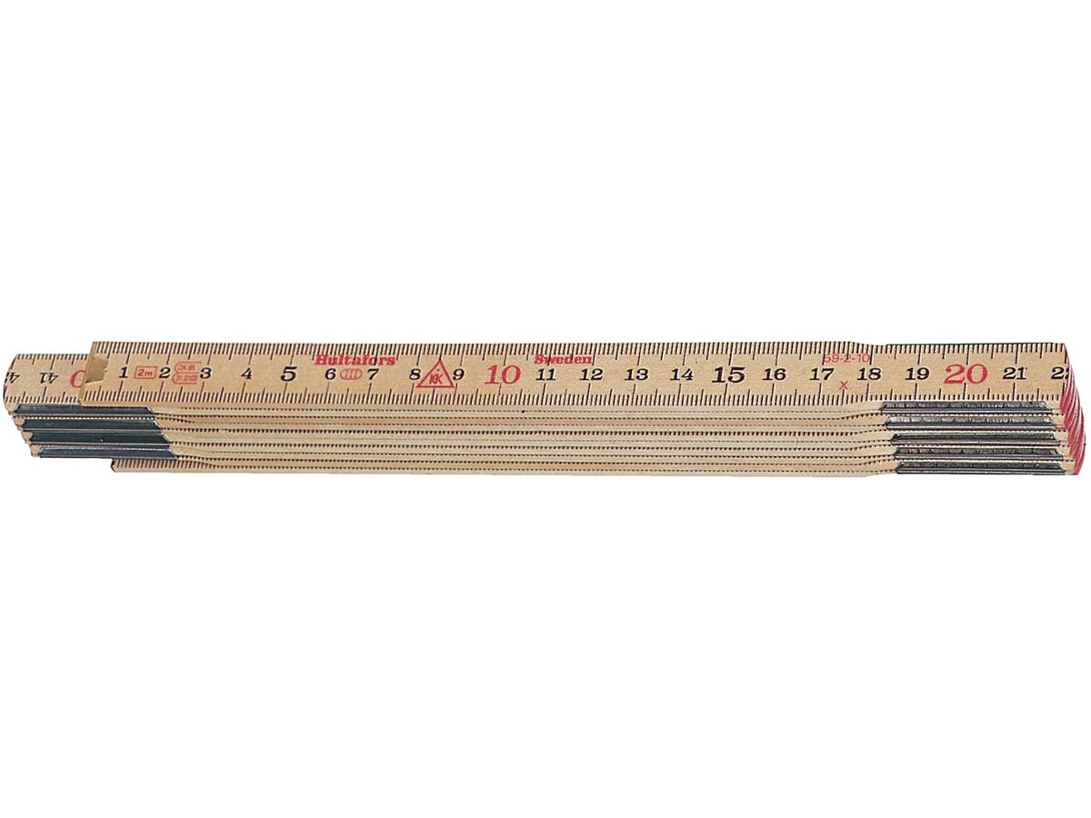 HULTAFORS Gliedermaßstab Birke 2mx17mm