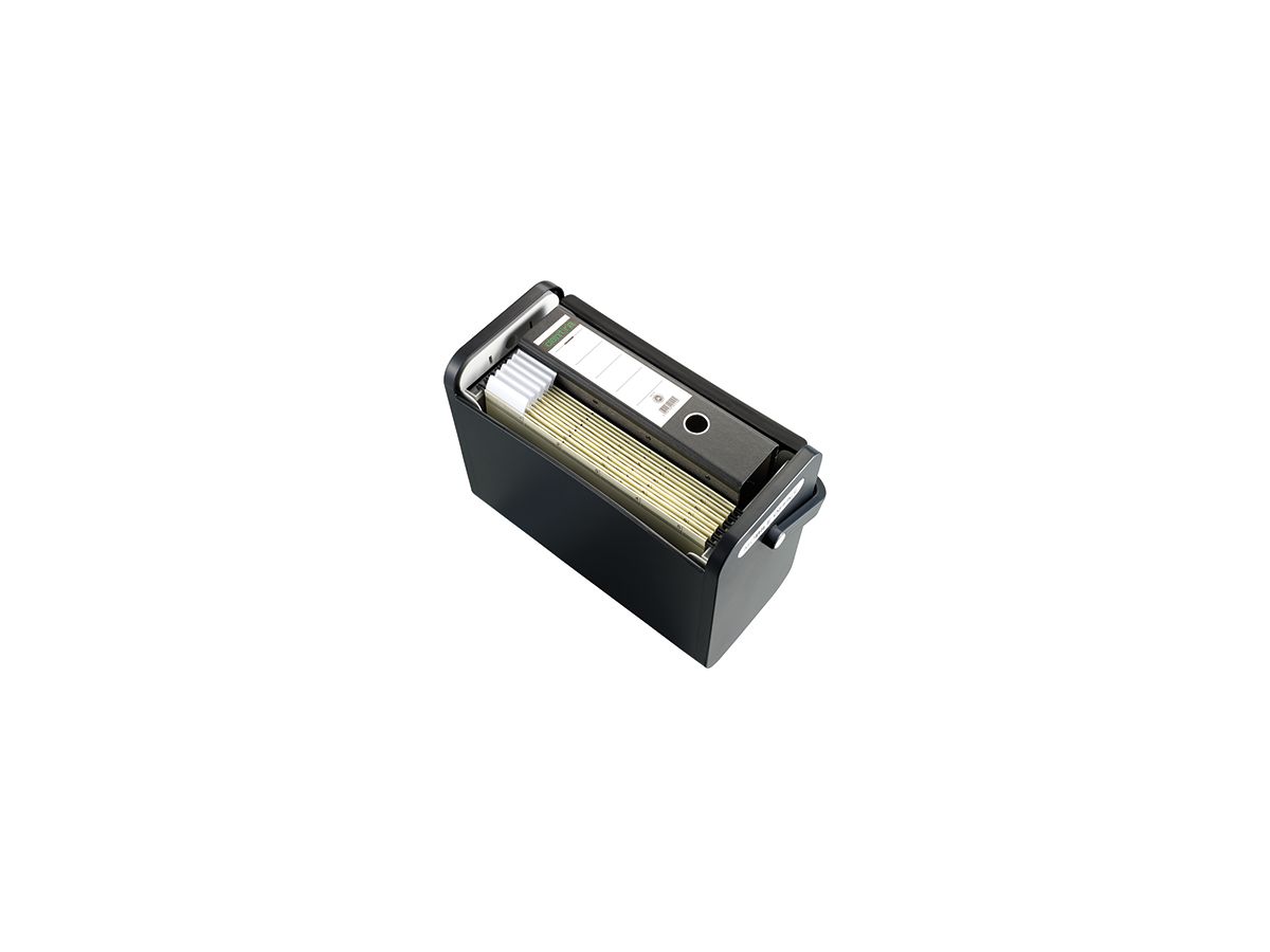 helit Hängebox H6110195 DIN A4 max. 25Mappen PS schwarz