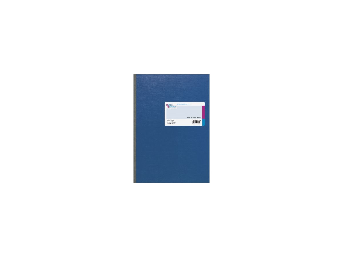 König&Ebhardt Kladde 8614172 DIN A4 liniert 96Blatt blau