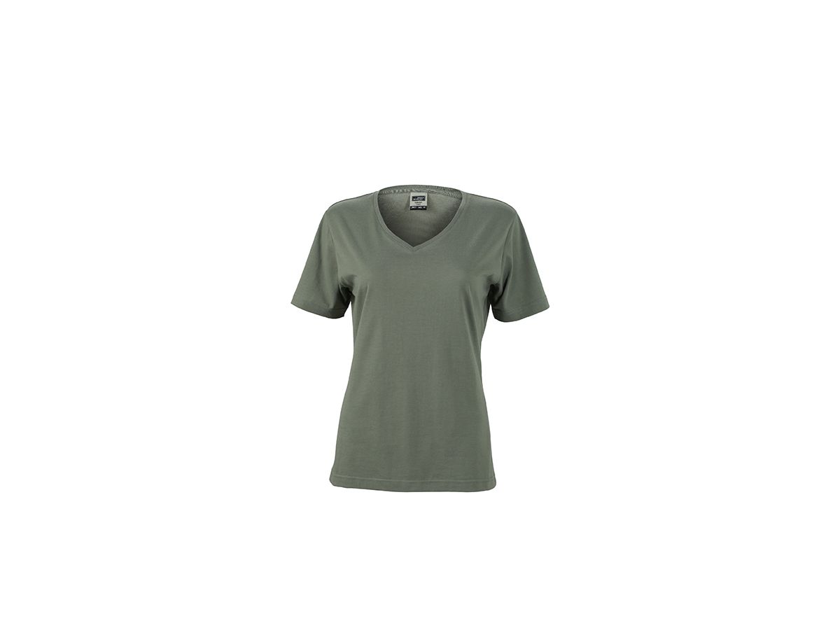 JN Ladies Workwear T-Shirt JN837 50%BW/50%PES, carbon, Größe S