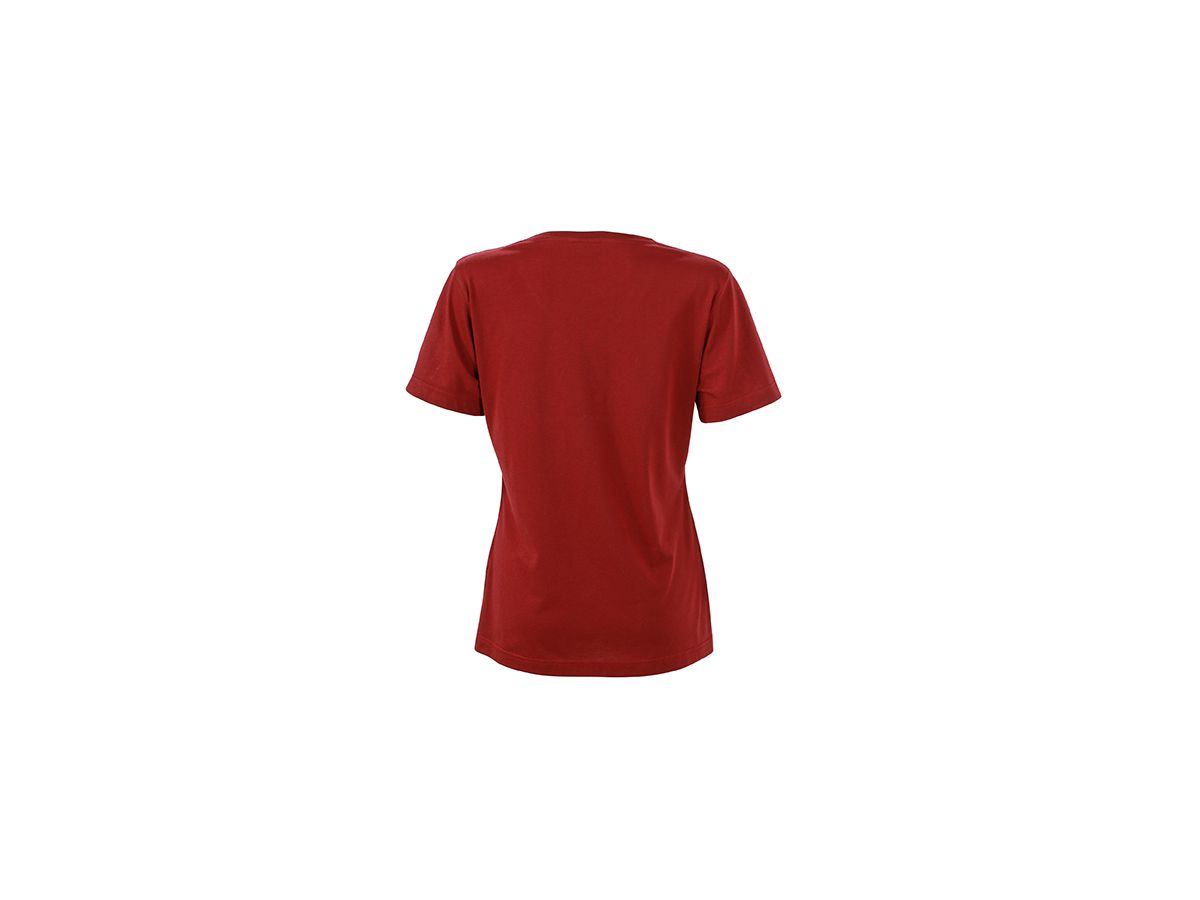 JN Ladies Workwear T-Shirt JN837 50%BW/50%PES, wine, Größe L