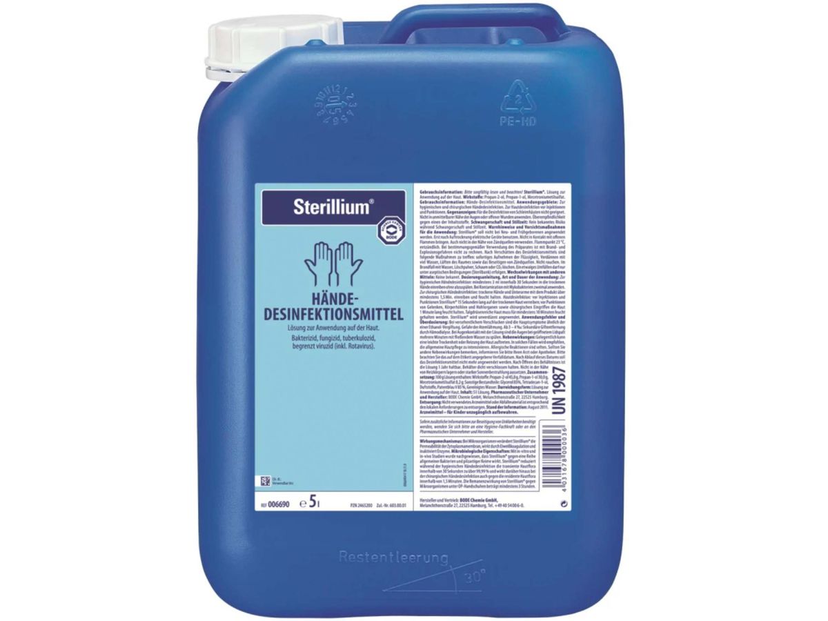 BODE Hände-Desinfektionsmittel Sterillium, 5 Liter Kanister