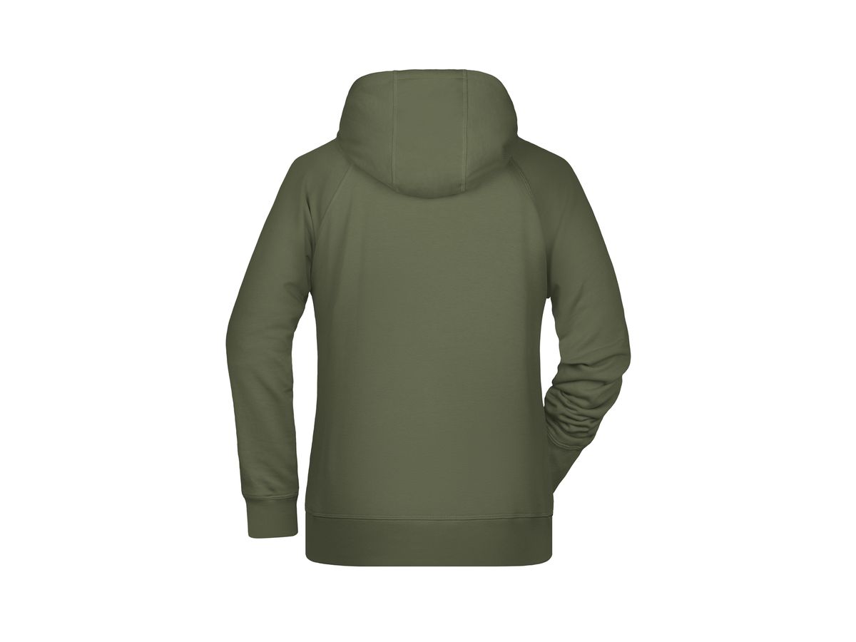 JN Ladies' Hoody 8023 olive, Größe M