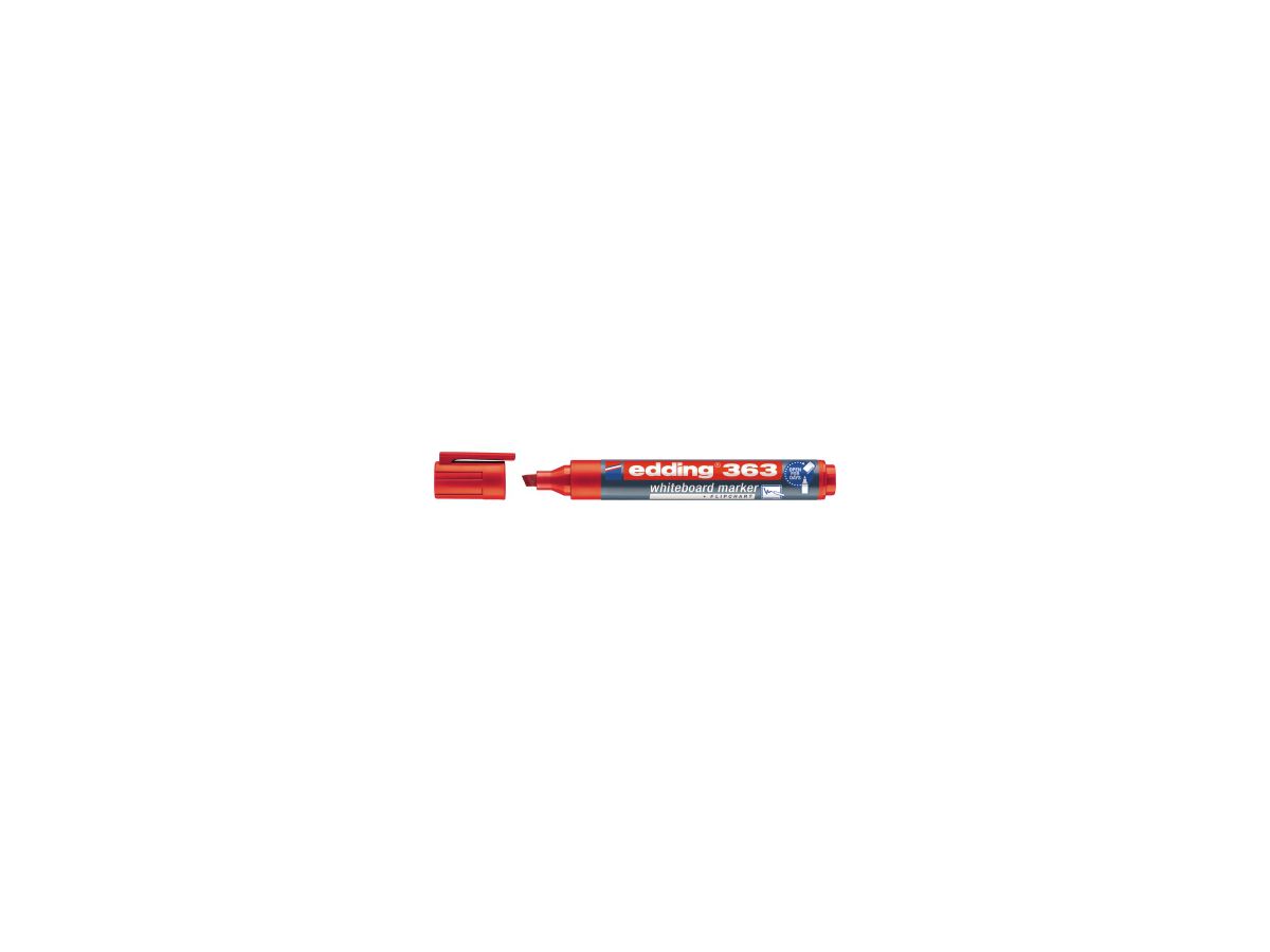 edding Whiteboardmarker 363 4-363002 1-5mm Keilspitze rot