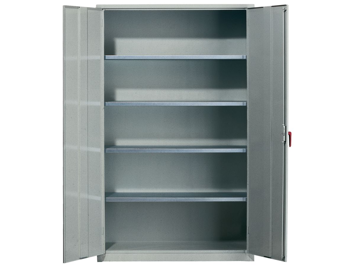 Stahlschrank lichtgrau 1950x1000x400 4 Böden