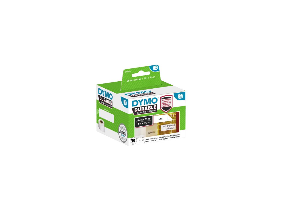 DYMO Etikett 2112285 25x89mm ws 2x350 St./Pack.