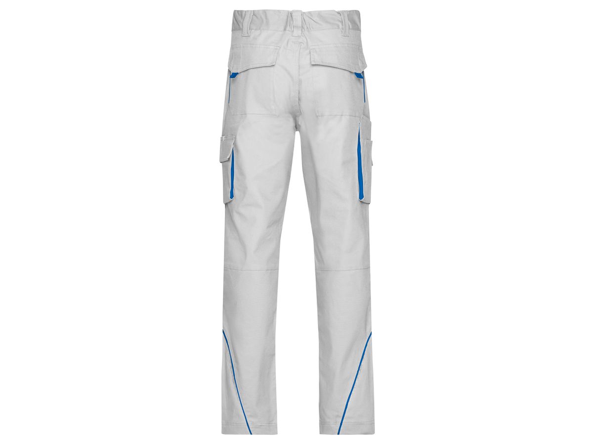 JN Workwear Pants - COLOR - JN847 white/royal, Größe 56