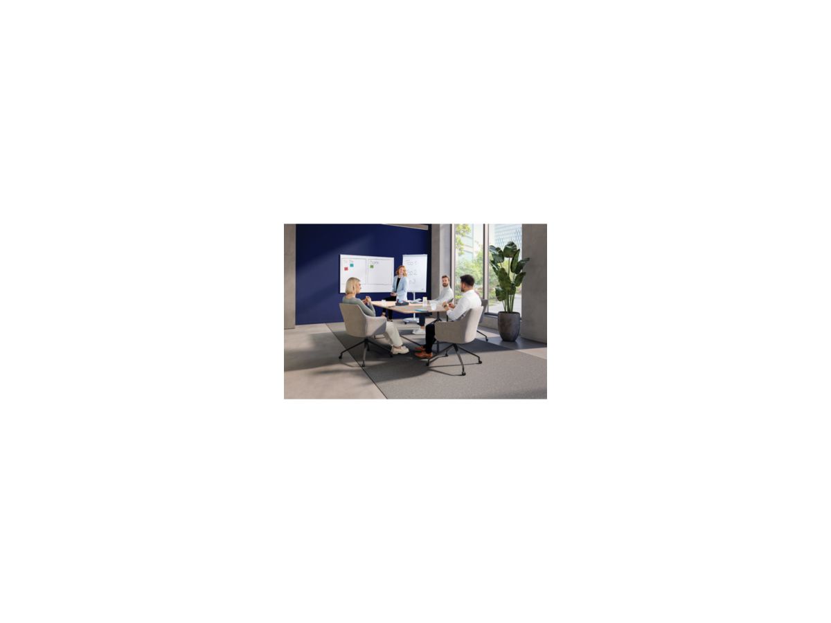 Franken Flipchart U-Act! Line Mobil FC91 70x100cm weiß