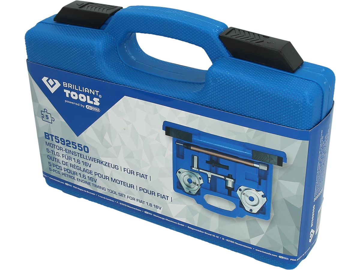 BRILLIANT TOOLS Motor-Einstellwerkzeug, für Fiat, 5-tlg. für 1.6 16V