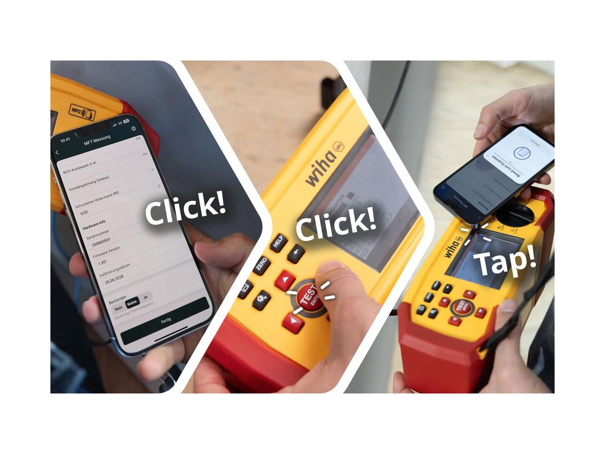 WIHA Installationstester Set MFT one mit Zubehör in Tasche