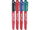 MILWAUKEE INKZALL Permanentmarker Set 4teilig schwarz, rot, blau, grün fein