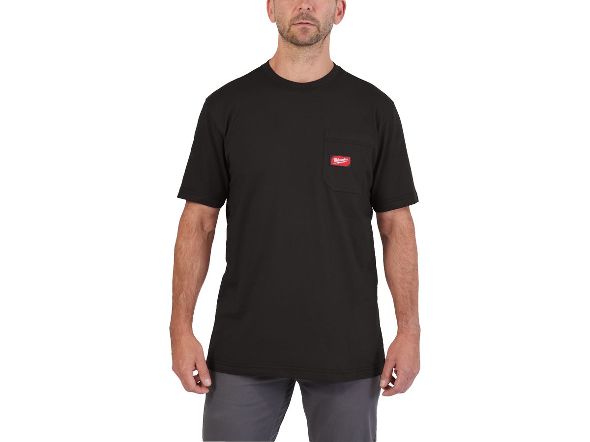 MILWAUKEE Arbeits-T-Shirt mit UV-Schutz WTSSBL-L schwarz