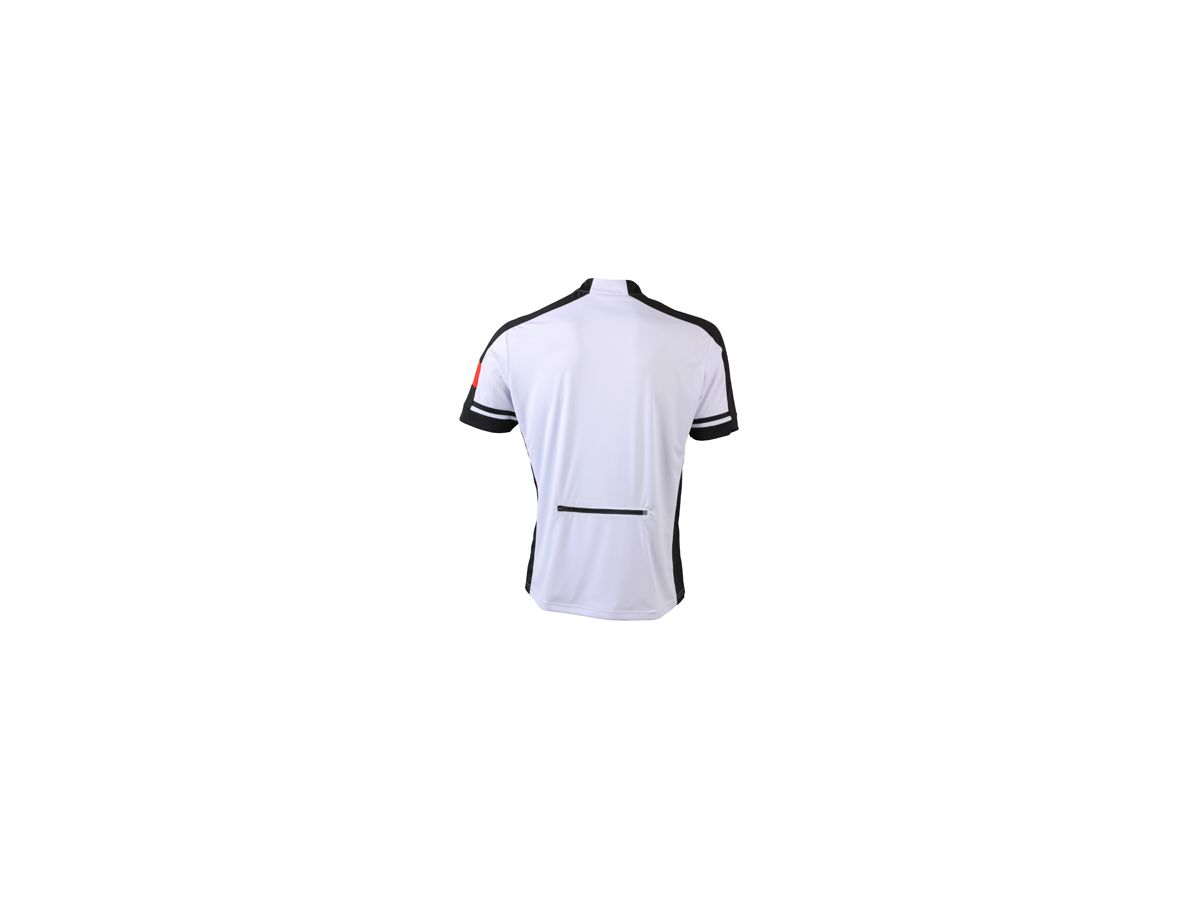 JN Mens Bike-T Half Zip JN452 100%PES, white, Größe S