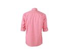 JN Mens Traditional Shirt JN638 100% BW, red/white, Größe XL