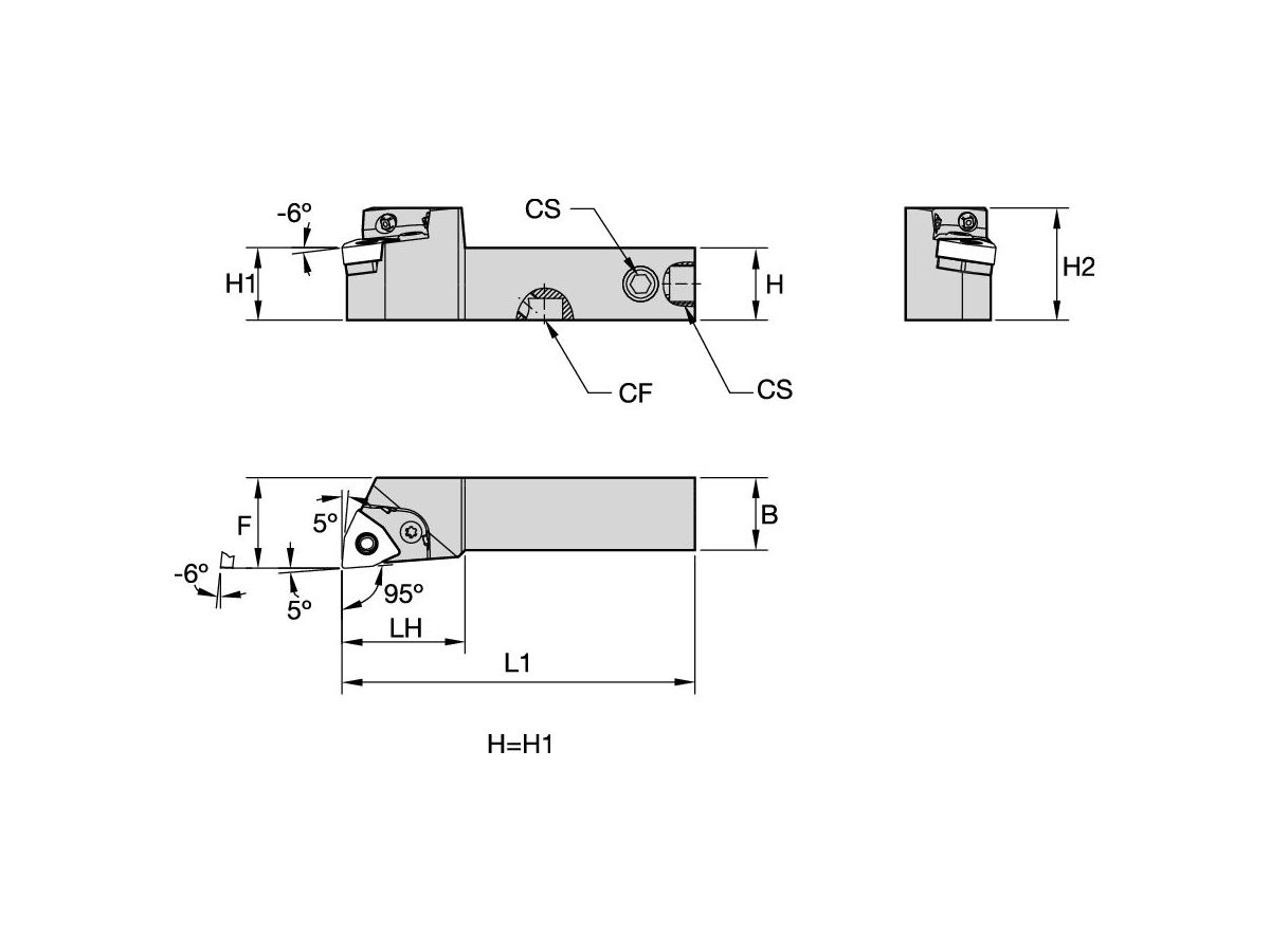 KENNAMETAL PWLNL2525X08C P DREHKLEMMHALTER 25,0MM X 150,0MM