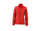 JN Ladies'Workwear Fleece Jacket JN841 100%PES, red/black, Größe 4XL