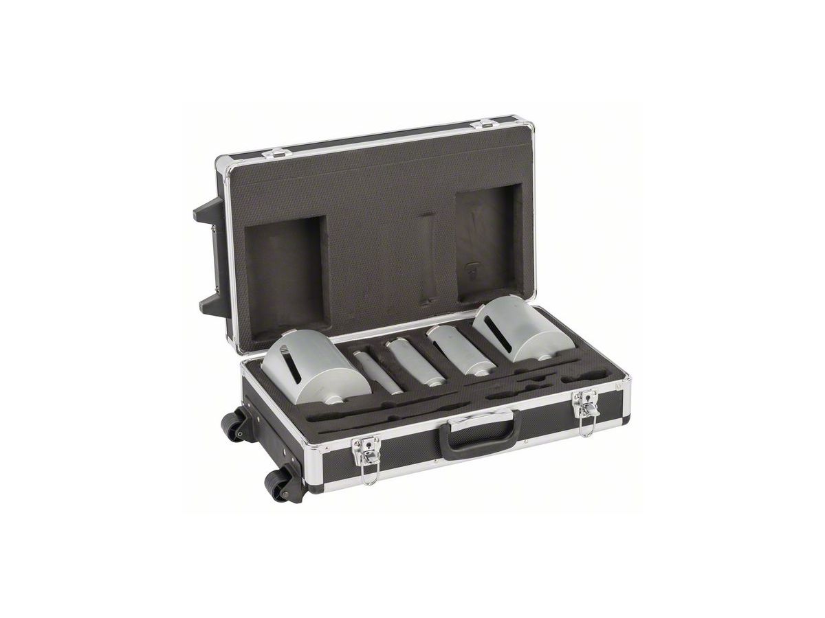 Diamanttrockenbohrkronen-Set G 1/2", 5- teilig, 38/52/65/117/127 mm, 150 mm, 7