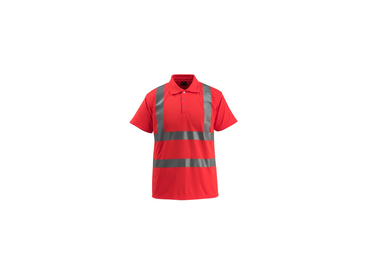MASCOT Warnschutz Polo-Shirt BOWEN, 50593-976, hi-vis rot, Gr. XL